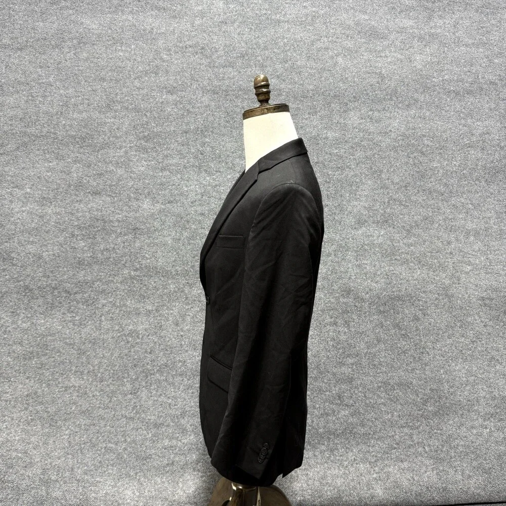Jos A Bank 1905 Mens Black Blazer Sport Coat Suit Jacket Wool Two Button